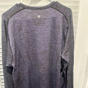 Lululemon Men's LS Henley Purple.  XXL